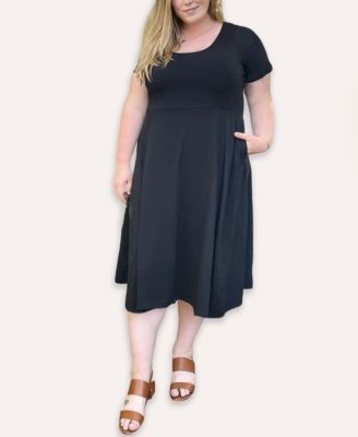 women's plus size midi dresses