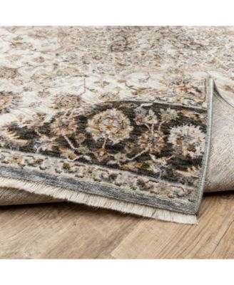 Maharaja 660J Ivory and Blue 6'7" x 9'6" Area Rug