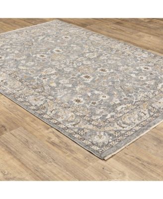 Maharaja 70E Blue and Ivory 7'10" x 10'10" Area Rug