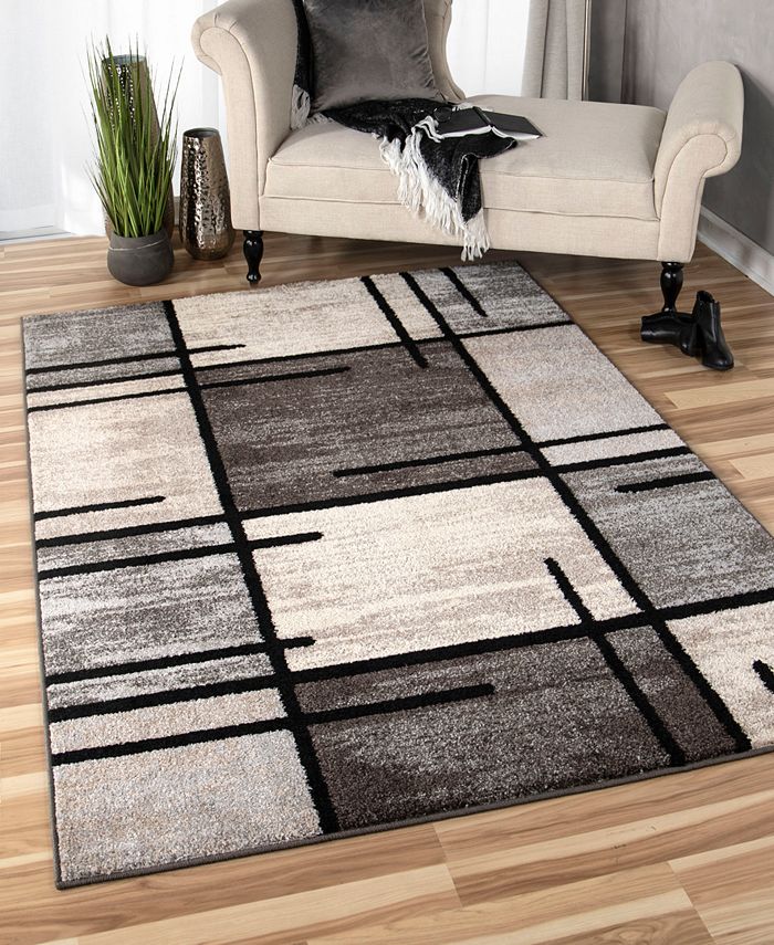 Edgewater Living CLOSEOUT! Chatel Armada Charcoal 7'10" x 10'10" Area