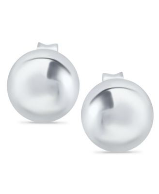 Ball Stud Earrings (6 mm) in Sterling Silver, Created for Macy's