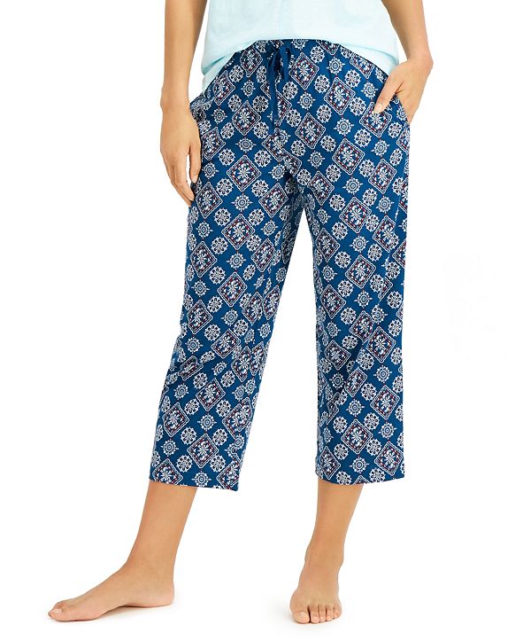 Charter Club Cotton Capri Pajama Pants, Created for Macy's & Reviews ...