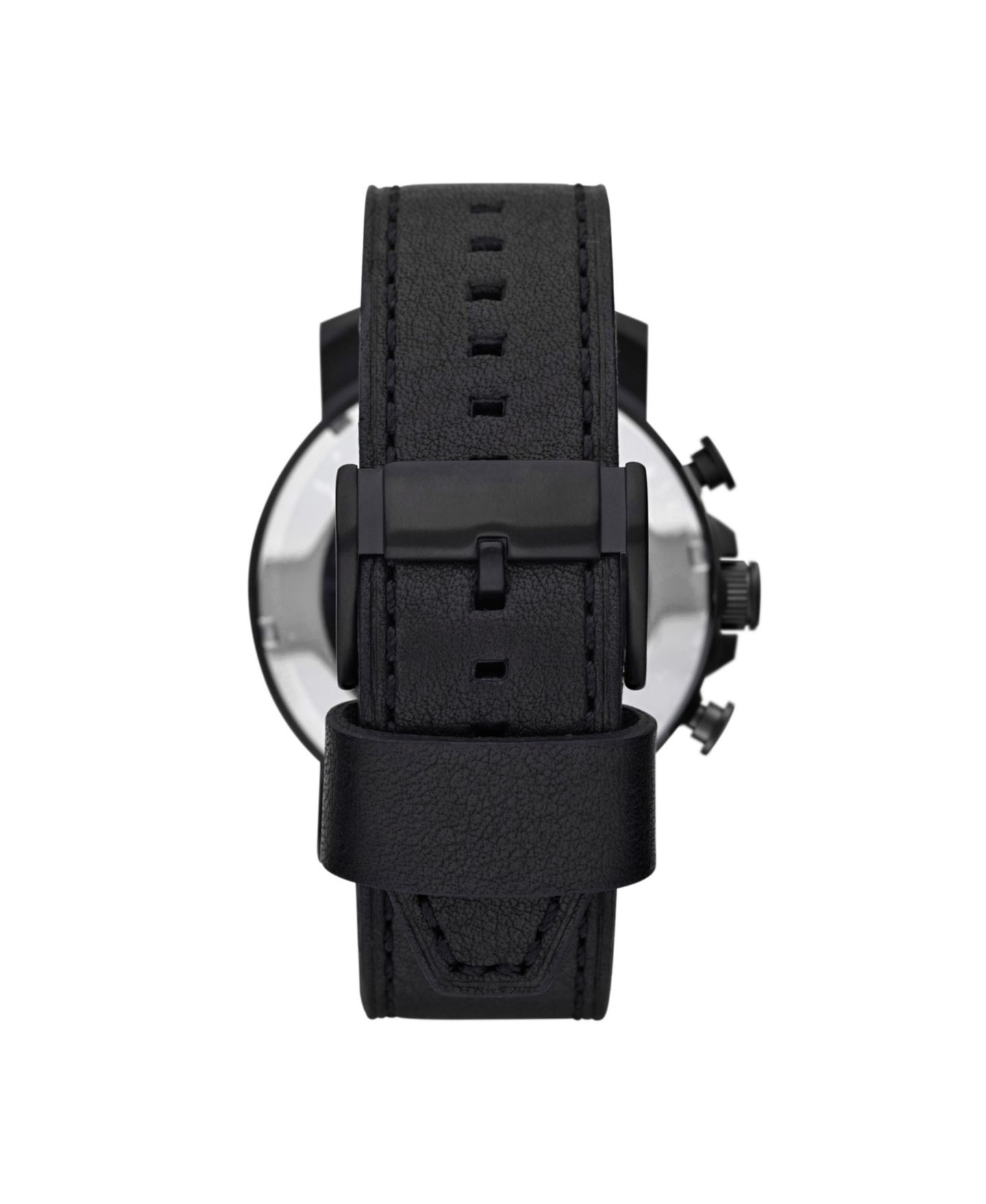 Мужские часы Fossil Nate Black Leather Strap Watch — фото 3