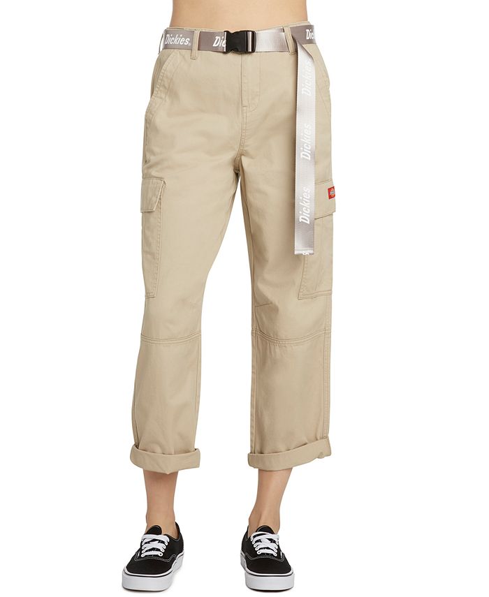 dickies belted utility olive cargo pants