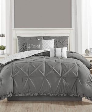 Jessica Sanders Ruffled 7 Piece Queen Comforter Set Bedding