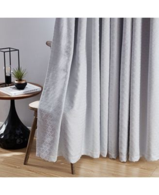 Siena Pattern 100% Complete Blackout Thermal Insulated Double Layer Window Curtain Grommet Panels - Energy Savings & Soundproof, Set of 2