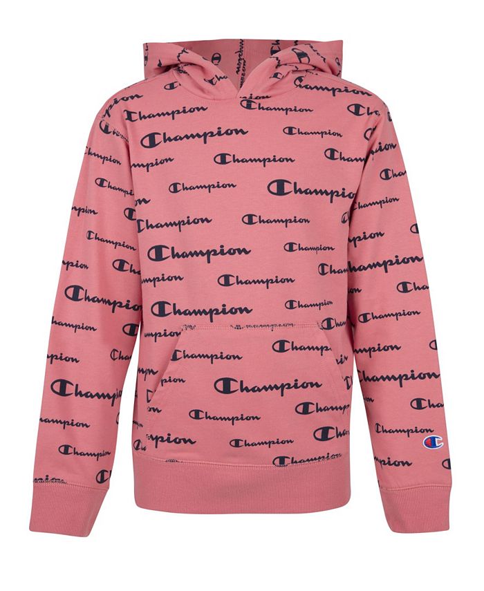 Champion Little Boys Aop Champion Script French Terry Hoodie - Macy's