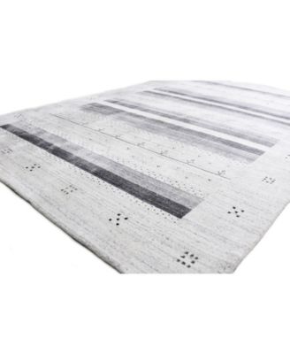 Shop Bb Rugs Land Lnd 02 Ivory Gray Rug In Ivory,grey