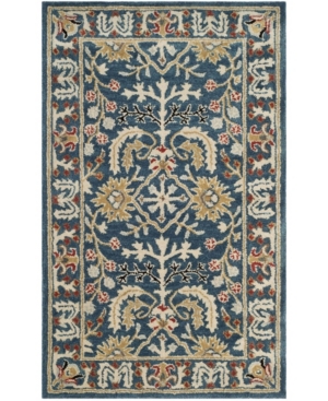 Safavieh Antiquity At64 Navy And Multi 4' X 6' Area Rug