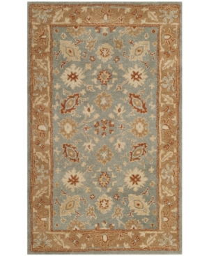 Safavieh Antiquity At61 Blue And Beige 3' X 5' Area Rug