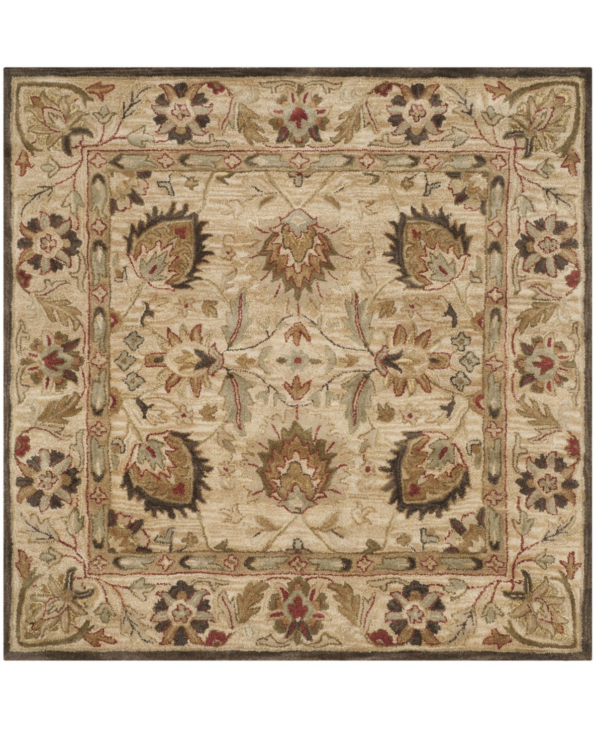 Safavieh Antiquity At812 Beige 6' x 6' Square Area Rug - Beige