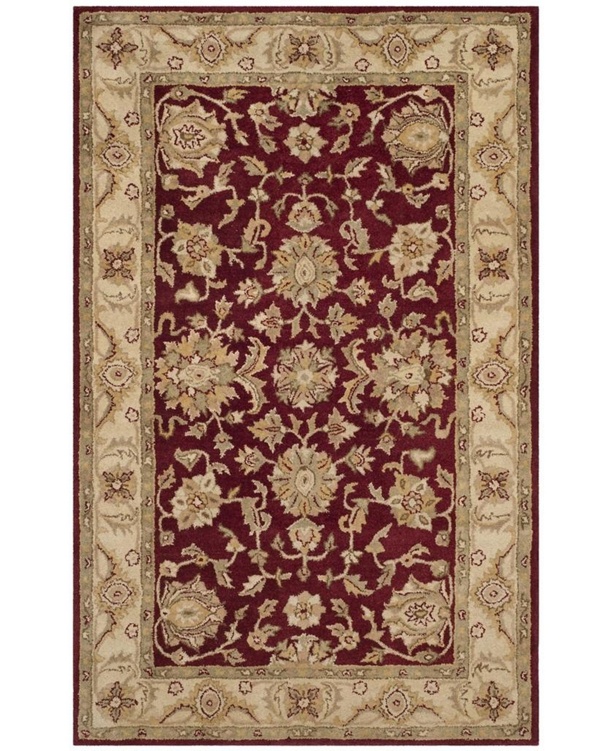 Safavieh Antiquity At312 Red and Gold 6' x 9' Area Rug - Red