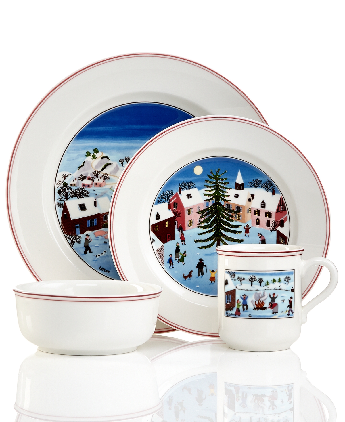 Villeroy & Boch Naif Christmas 4-Piece Place Setting