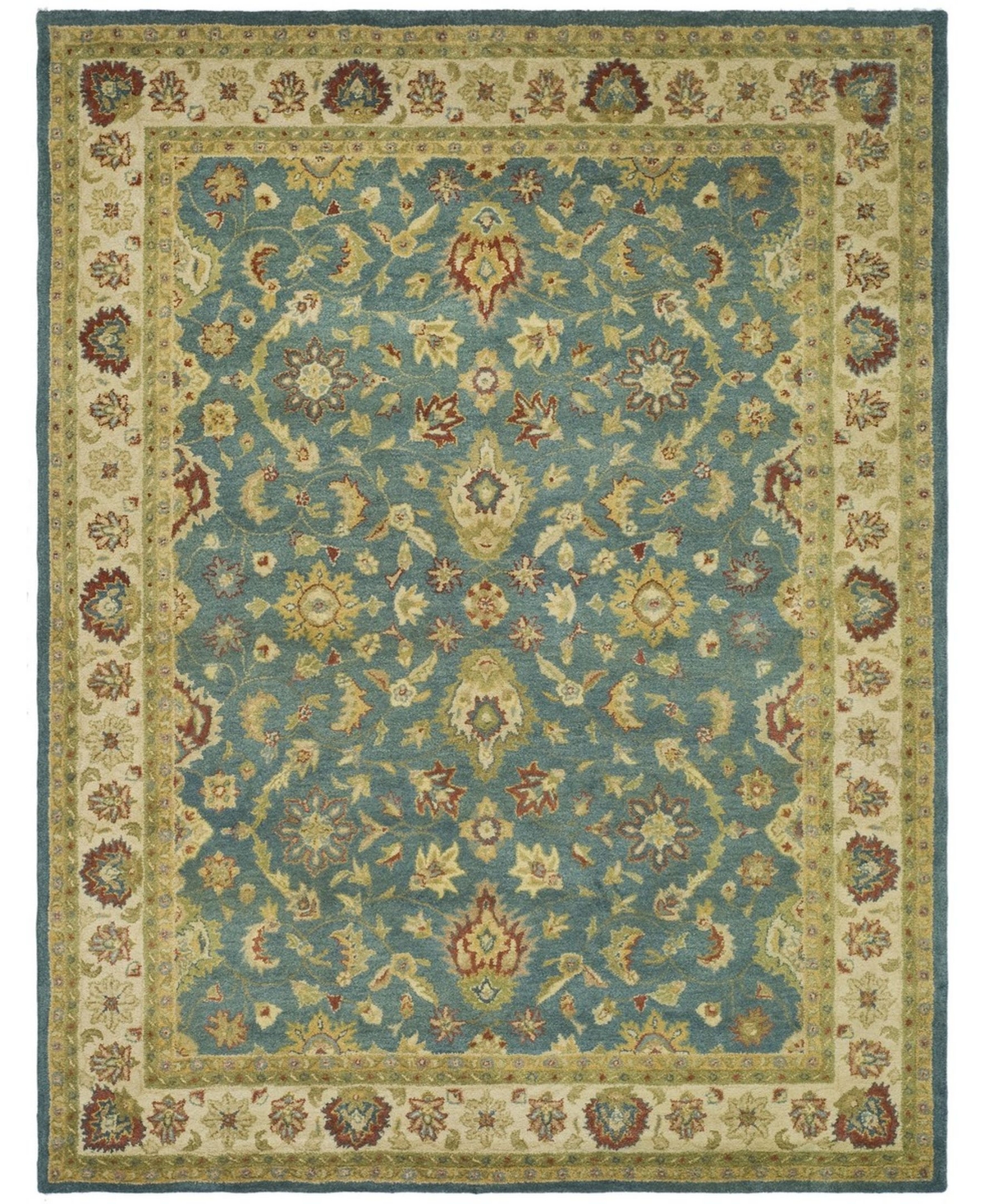 Safavieh Antiquity At15 Blue and Beige 8'3in x 11' Area Rug - Blue