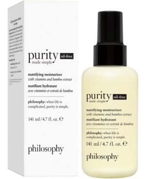 philosophy Purity Made Simple Oil-Free Mattifying Moisturizer 47-oz