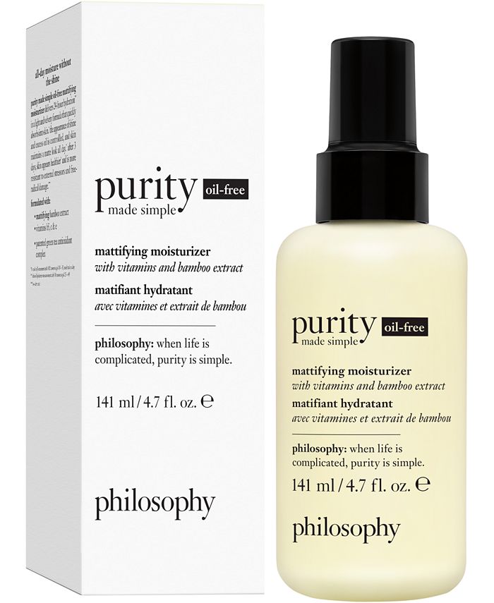 philosophy - Purity Made Simple Oil-Free Mattifying Moisturizer, 4.7-oz.