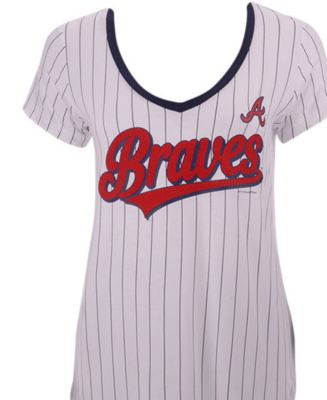 New Era Women's New York Yankees Pinstripe V-Neck T-Shirt - Macy's