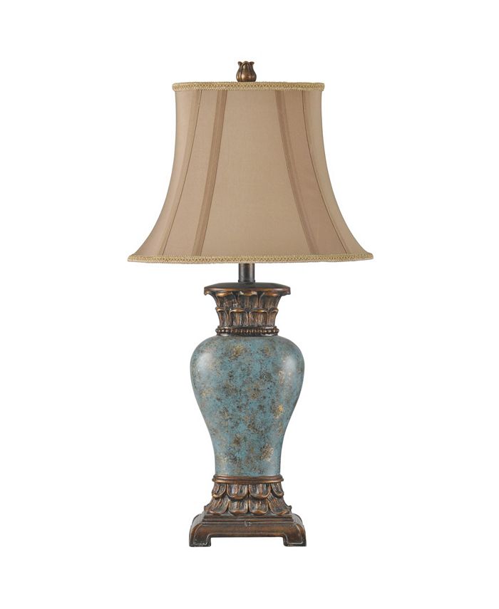StyleCraft Home Collection StyleCraft Fabric Shade Table Lamp - Macy's