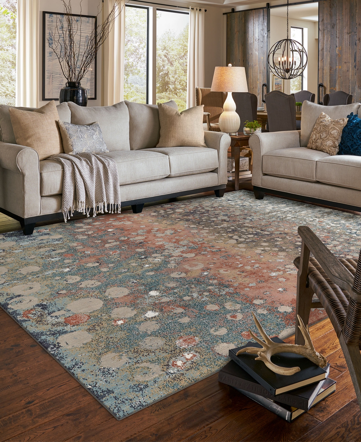 Karastan Soiree TorrentArea Rug - Rose