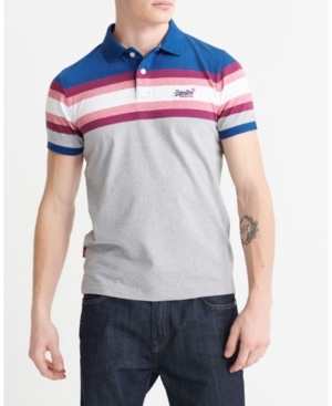 Superdry Organic Cotton Malibu Stripe Men's Polo Shirt