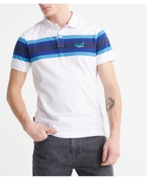 Superdry Organic Cotton Malibu Stripe Men's Polo Shirt