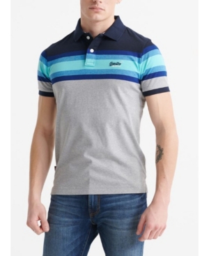 Superdry Organic Cotton Malibu Stripe Men's Polo Shirt