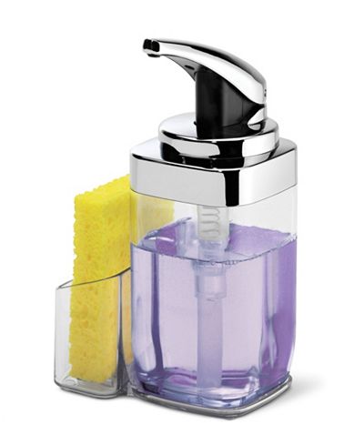 simplehuman 22-Oz. Square Push Pump Soap Dispenser with Caddy