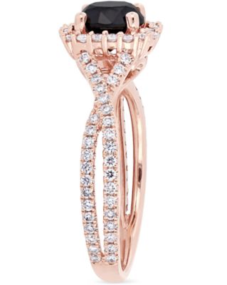 Diamond Halo Engagement Ring (1-1/2 ct. t.w.) in 14K Yellow, White or Rose Gold