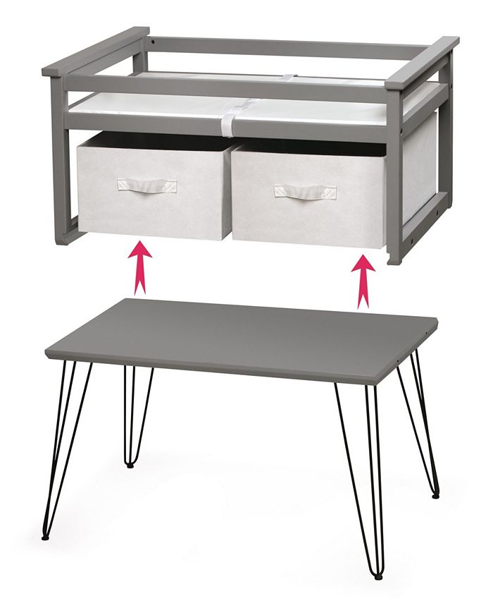 Badger Basket Contempo Convertible Changing Table with Two Baskets Macy's