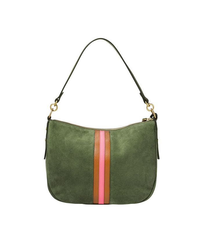Fossil Women's Jolie Crossbody Suede with Applique Stripe Macy's