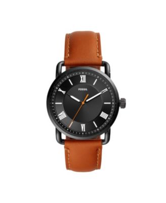 Fossil - Men's Copeland  Brown Leather Strap Watch FS5667