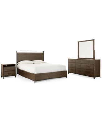Gatlin 3-Pc. Brown Bedroom Set, (Full Storage Bed, Nightstand & Dresser), Created for Macy's