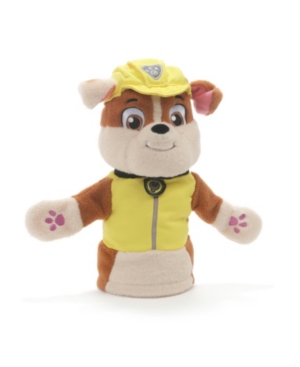 Gund Paw Patrol Rubble Hand Puppet Plush Stuffed Animal Dog Yellow 11
