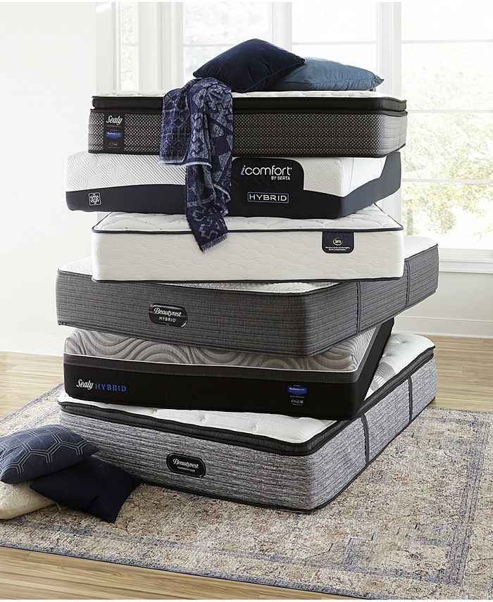 Beautyrest Hybrid BRX1000C 13" Plush Mattress Queen Macy's