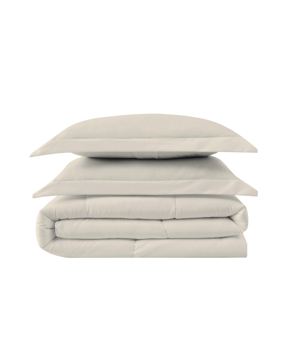 Shop Truly Calm Antimicrobial Down Alternative 2 Piece Comforter Set, Twin/twin Xl In Beige,khak