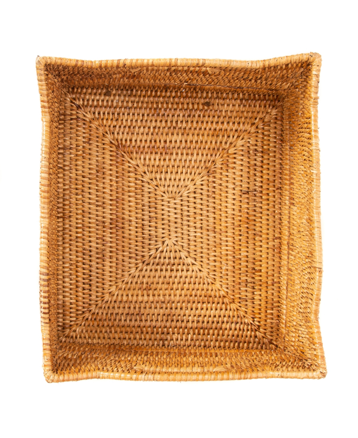 Artifacts Trading Company Rattan Scallop Collection Shelf Basket