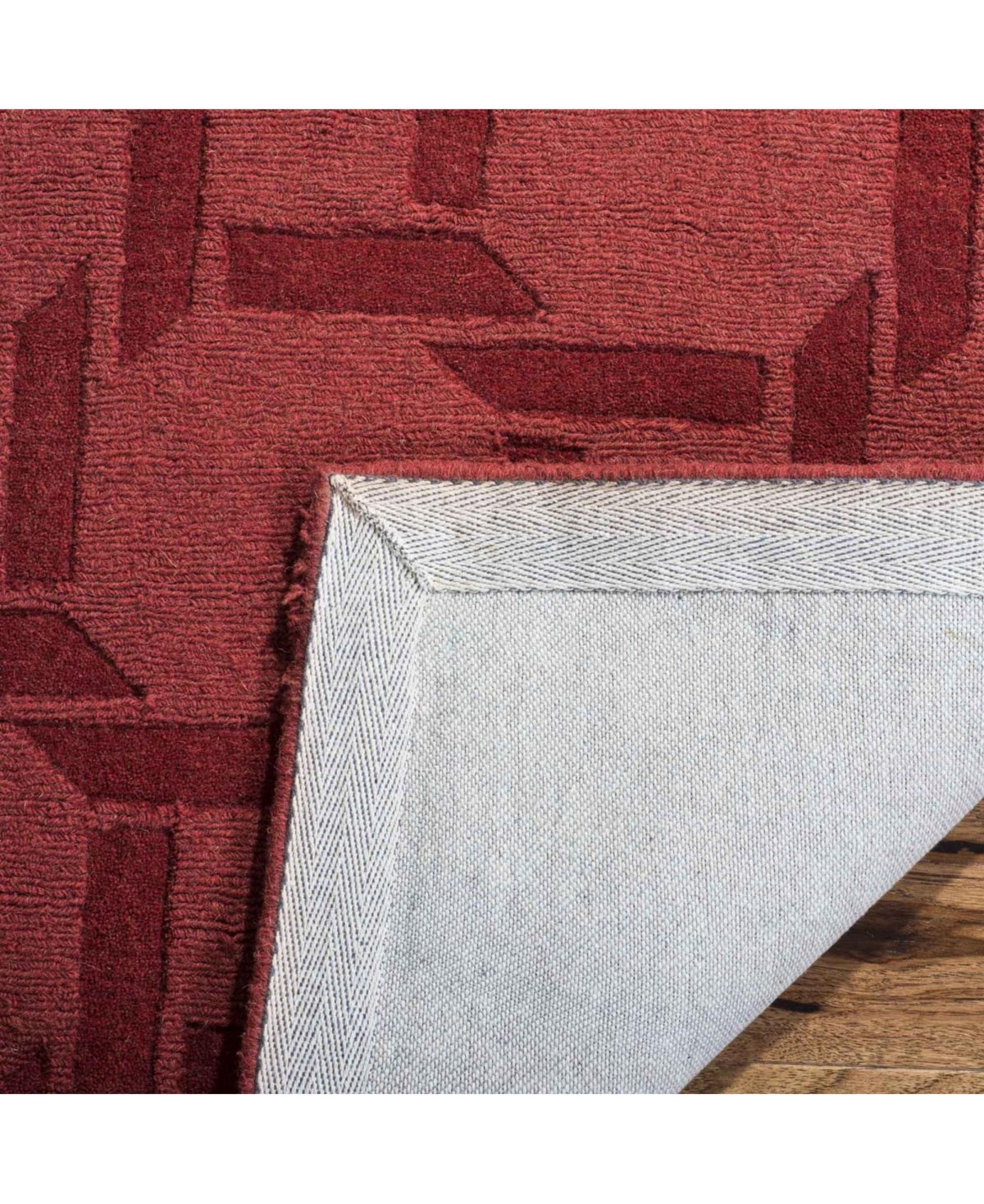 Martha Stewart Collection Resort Weave MSR4549BArea Rug - Red
