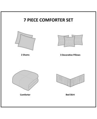 Blaire Faux-Silk 7-Pc. Comforter Set, California King