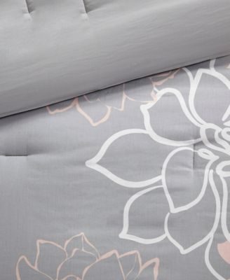 Lola Floral Print 7-Pc. Comforter Set, King