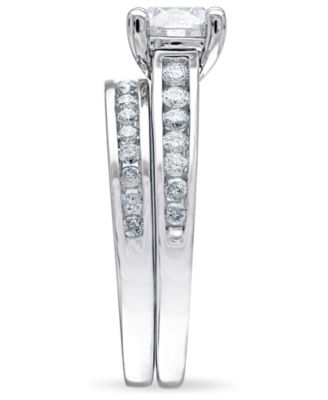 Diamond (1-1/2 ct. t.w.) Channel-Set Bridal Set in 14K White, Yellow or Rose Gold