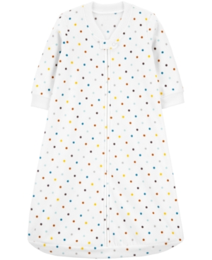 image of Carter-s Baby Girls Dot-Print Fleece Sleep Bag