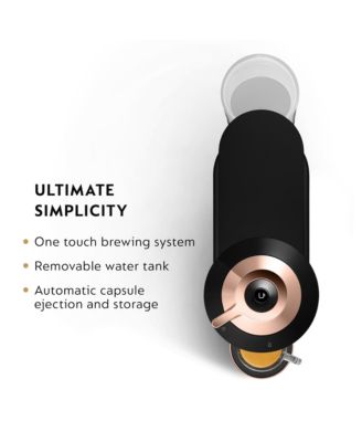 Vertuo Next Premium Coffee and Espresso Machine by De'Longhi, Black Rose Gold with Aeroccino Milk Frother