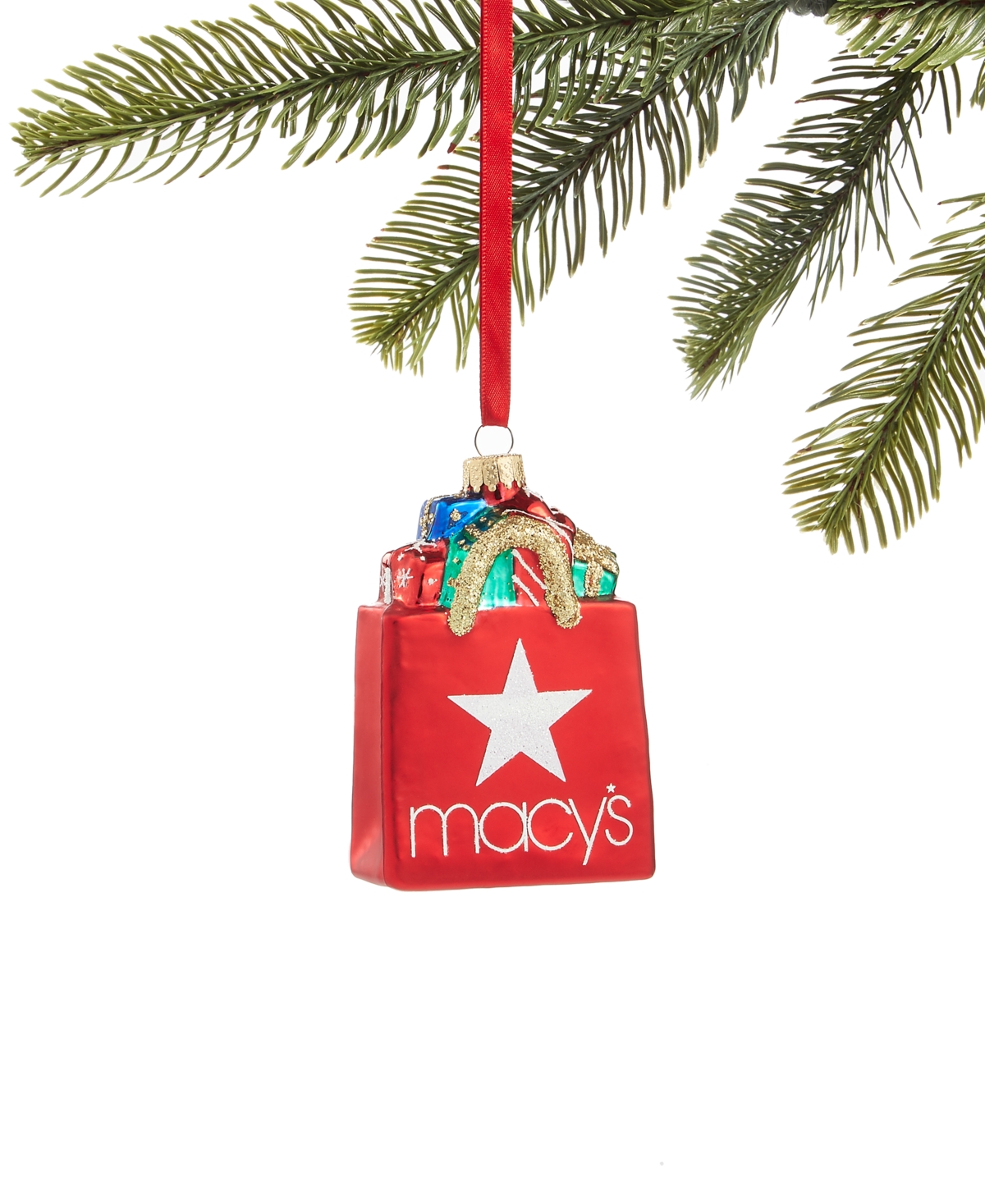 Holiday Lane Macy's Shopping Bag Ornament, Created for Macy's