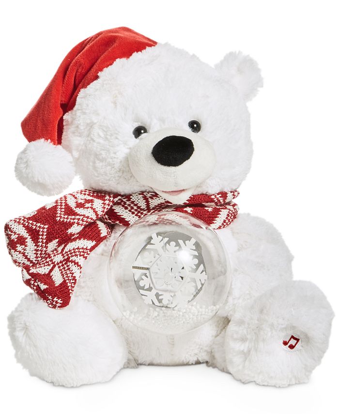 Holiday Lane Animated Plush Musical Polar Bear with LED Light-Up Snow  Globe, Created for Macy's & Reviews - Shop All Holiday - Home - Macy's