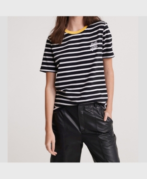 image of Superdry Women-s Dakota Stripe Graphic T-shirt