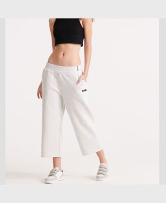 cropped wide leg joggers