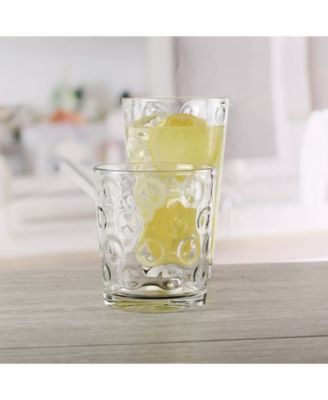 Double Circle Entertaining Glasses, Set of 16