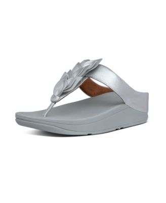 silver fitflops size 4