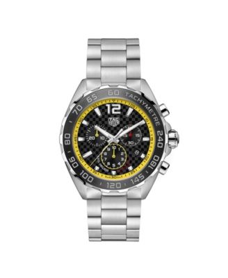 men's swiss chronograph formula 1 stainless steel bracelet watch 43mm