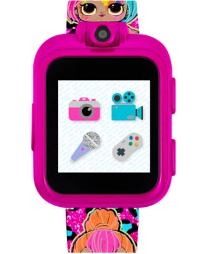 image of iTouch Kid-s Lol Surprise! O.m.g. PlayZoom Fuchsia Tpu Strap Touchscreen Smart Watch 52x42mm